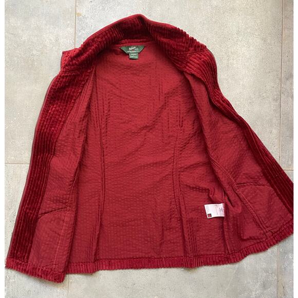 Vintage Women's L Woolrich Charcoal Gray Christmas Wool Zip Front Vest - Picture 8 of 10